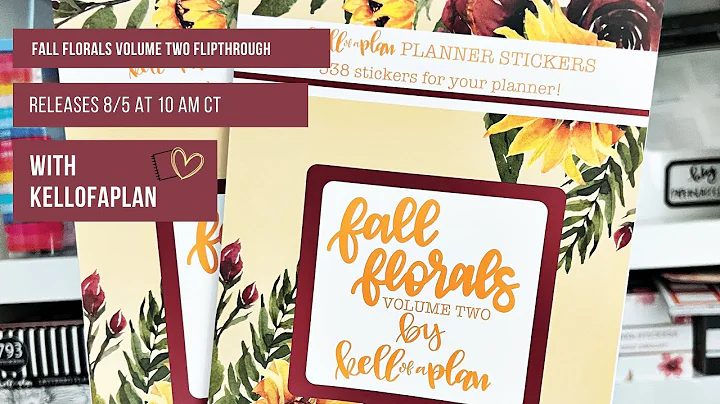 Fall Florals Volume TWO Sticker Book Flipthrough- ...