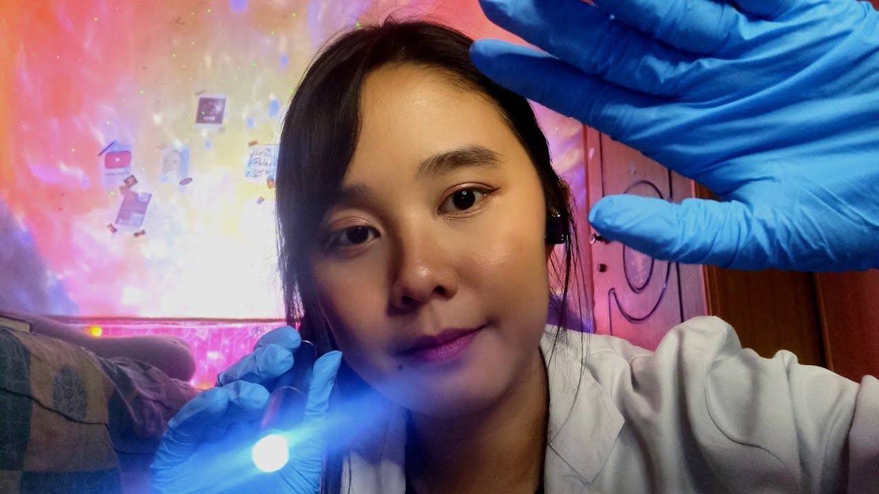 ASMR There's Something in your Eye - Eye Operation 👁👁👩‍⚕ Spiderweb on your Eye and Eye Check 👀