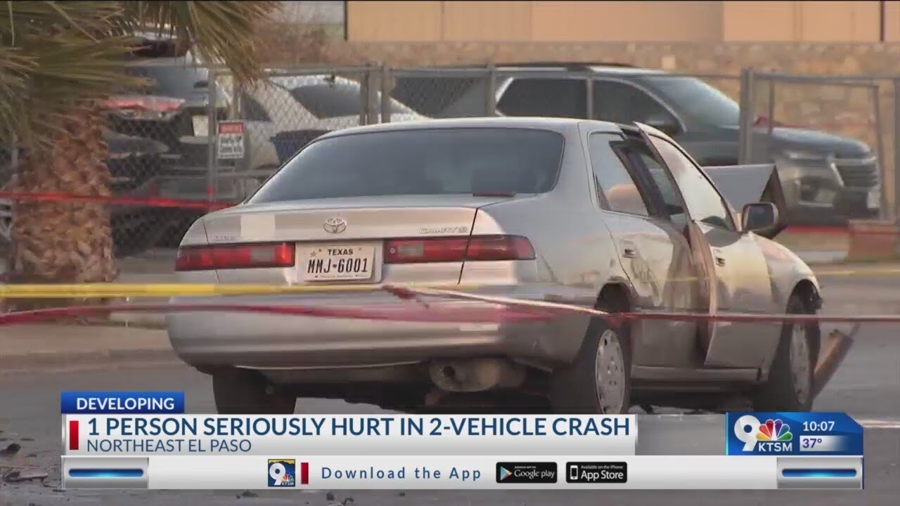 1 person seriously hurt in 2-vehicle crash in Northeast EP - YouTube