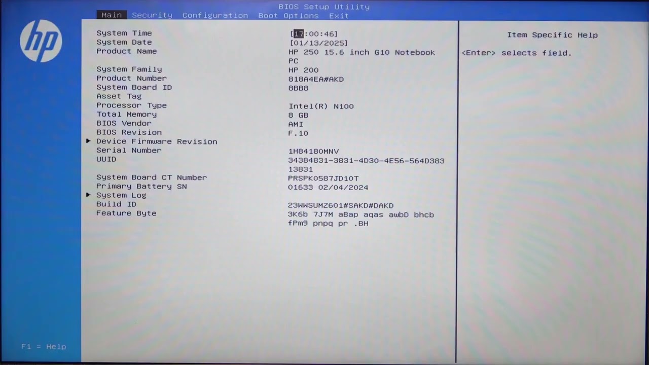 HP Compaq 250 – Como desativar webcam integrada na BIOS - YouTube