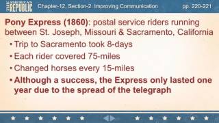 Chapter 12 Section 2 Expanding Communication