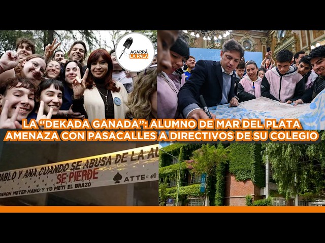 "DEKADA GANADA" EN SU MÁXIMA EXPRESIÓN: ALUMNO AMENAZA CON PASACALLES A DIRECTIVOS DE ESCUELA