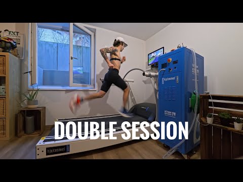 DOUBLE SESSION ON THE TREADMILL TODAY….