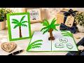 DIY Coconut Tree Pop Up Card 🌴 Easy Handmade Father’s Day Card Tutorial | DG Handmade