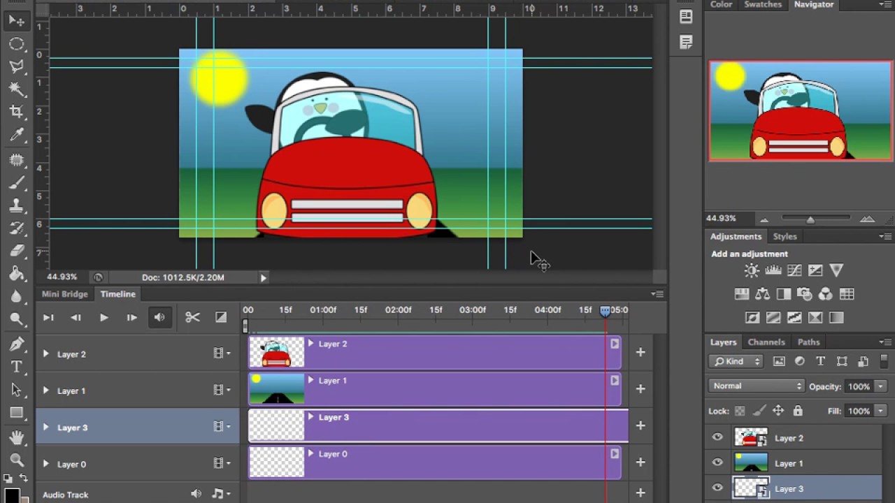 Photoshop Animation Adding Audio - YouTube