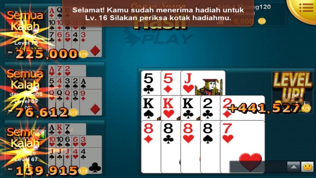 Indoplay Capsa susun !! Trik mudah menang capsa susun dengan gold