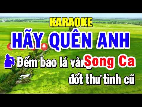 Karaoke Hãy Quên Anh Song Ca Nhạc Sống 2026 | Trọng Hiếu Beat