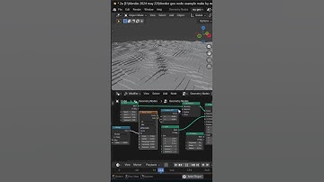 2D automatic ocean waves in blender geo node scene time geo node