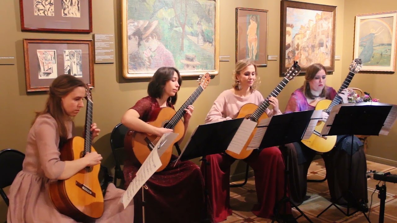 G. Telemann - Concerto for 4 violins in D major (guitar quartet)