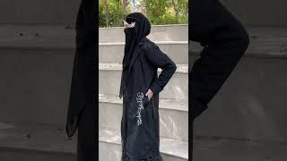 ukthi cadar hijab hitam soleha #hijabsyar #gamis #fashiondress