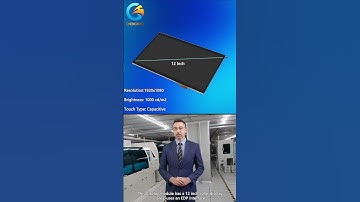 1920x1080 FHD 12 Inch 1000 cd/m2 High Brightness TFT Display with EDP Interface