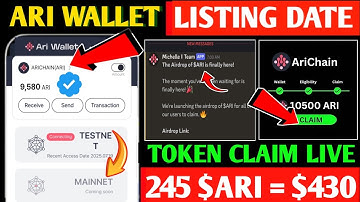 Ari Wallet Token Withdrawal 🤯 Ari Chain Token Send Received ~Ari Wallet Token Final Price Prediction