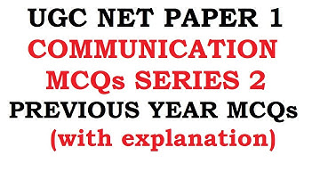 UGC NET Exam Preparation Paper 1| UGC NET Communication MCQs Series 2