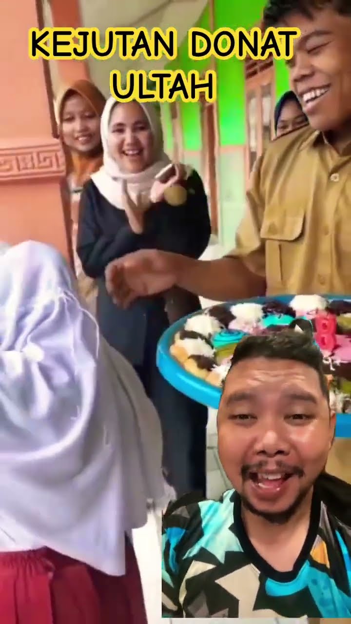 KEJUTAN ULTAH KUE DONAT!!!?? #birthday #lucu #funny #sekolah #shortsfeed