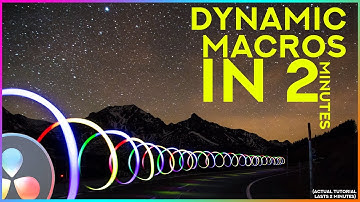 Dynamic Macro In Davinci Resolve 16