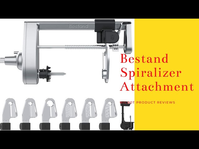Bestand Spiralizer Attachment Compatible with KitchenAid Stand Mixer, Comes  with Peel, Core and Slice, Vegetable Slicer (Not KitchenAid Brand