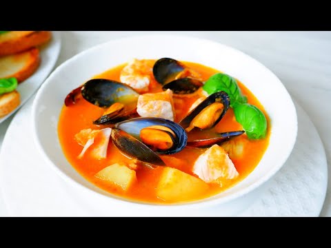 Видео: Тайны французских рыбаков раскрыты. Буйабес и соус Руй. Normand Bouillabaisse à la sauce Rouille.