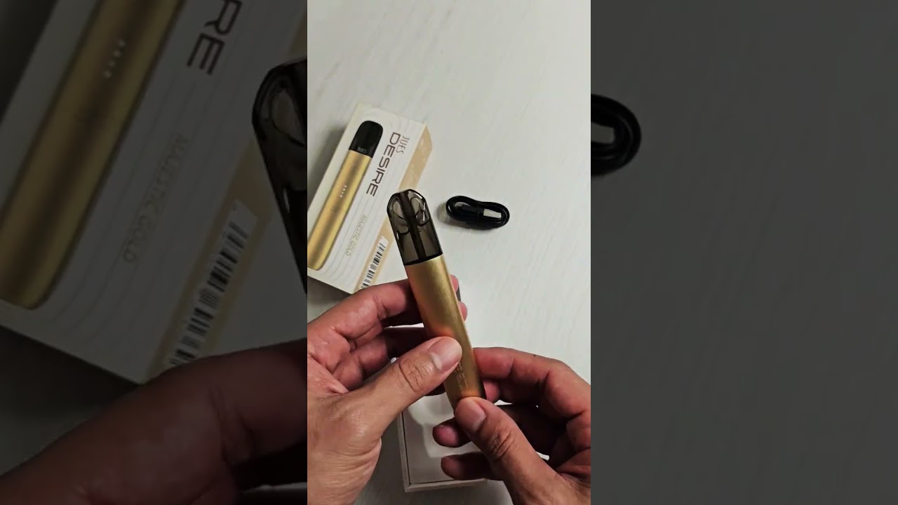 UNBOXING JUES DESIRE MAJESTIC GOLD – Sleek & Stylish Vape Design!