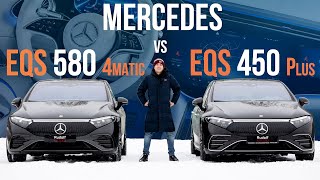 Mercedes EQS 580 4Matic vs EQS 450+