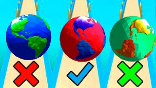 Going Balls: Which The Color Globe Will Pass Fastest 4 Levels? Race-652