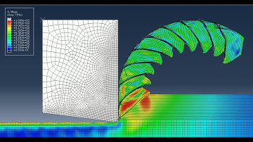 Segmented chips with Abaqus CAE orthogonal cutting simulation