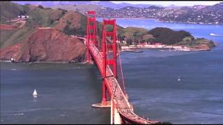 Sky Fox Flies Over The Golden Gate Bridge