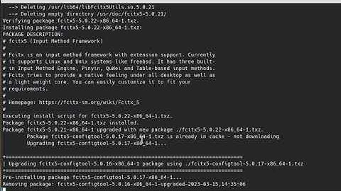 Upgrade fcitx5 slackware