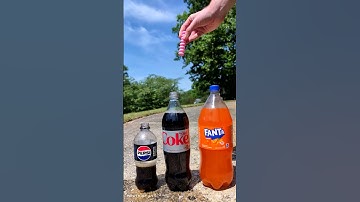Popular Coke Sodas Vs Mentos (Coke, Sprite, Fanta) #satisfying #experiment #asmr