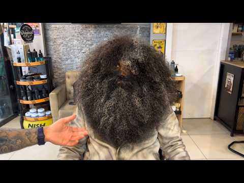 HIS HAIR & BEARD WERE SO OVERGROWN… You Couldn’t See His Face… The Transformation You Won’t Believe