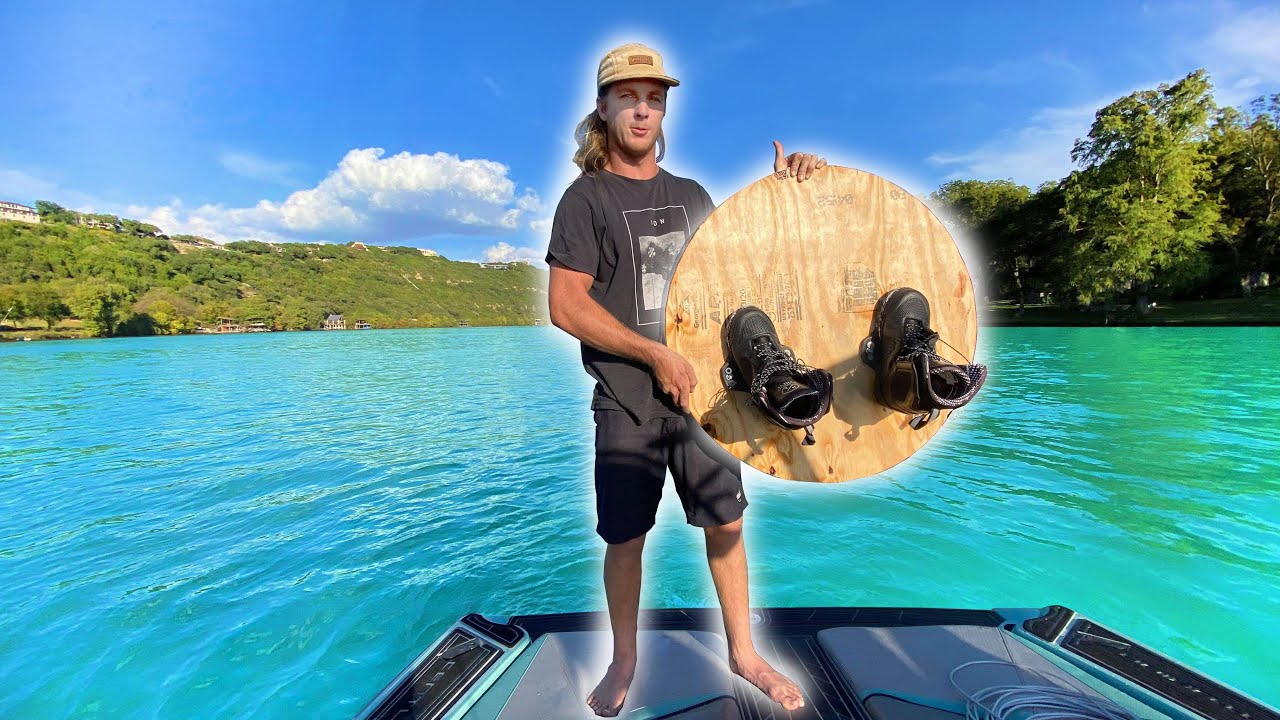 DISC BOARDING! WAKEBOARDING BOAT YouTube