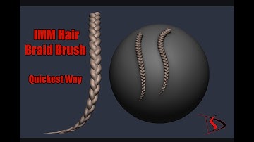 How to make Hair Braid IMM Brush in ZBRUSH QUICKEST WAY