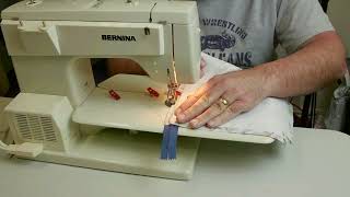 Bernina Record 830 First Project  - Sewing a Zippered Pouch