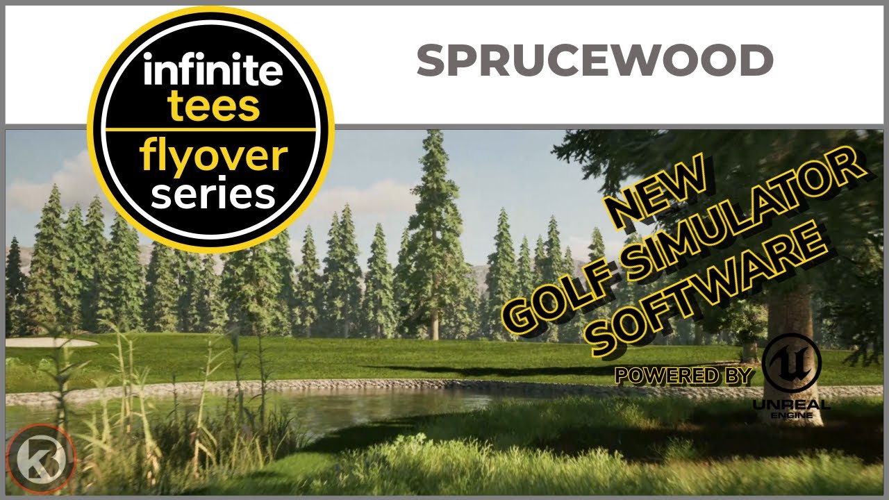 infinite tees Course Flyover - Sprucewood - Designed by pootsz