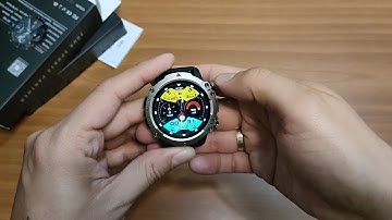 KR10 smartwatch unboxing and quick menu view