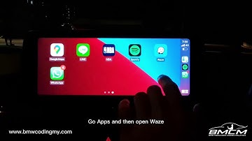 How to Show Waze in Apple CarPlay Split-View Dashboard Mode
