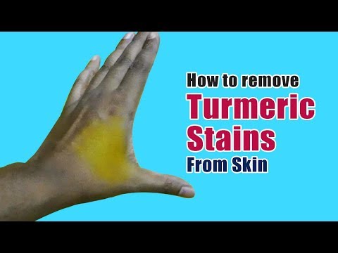 Video: 3 způsoby, jak odstranit skvrny z kurkumy z kůže