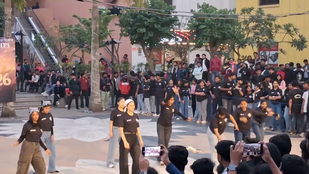 FLASHMOB performance organized by the students of Haldia Institute Of Health Sciences 2k26 .....🥳🥳✨️