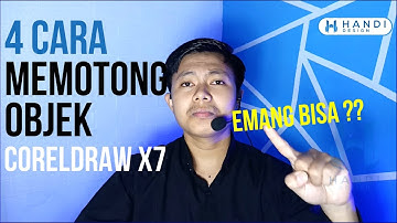 Tutorial Cara Memotong Objek di CorelDRAW X7 - Crop Objek Corel draw