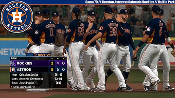 MLB The Show 24 | Houston Astros vs Colorado Rockies | Game 79