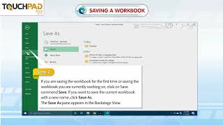 Saving a workbook