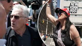 Trump supporters heckle Robert De Niro