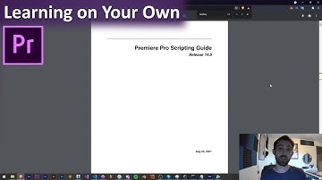 Premiere Scripting Tutorial: Learning on Your Own
