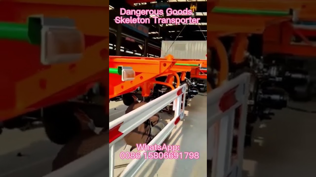 Dangerous Goods Transporter # skeleton container trailer