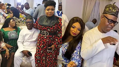 Yinka Quadri Almost In Tears As Iyabo Ojo's Throw Him A Birthday Celebration At Her House Warming