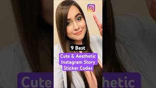 9 Best Instagram Story Sticker Codes #shorts