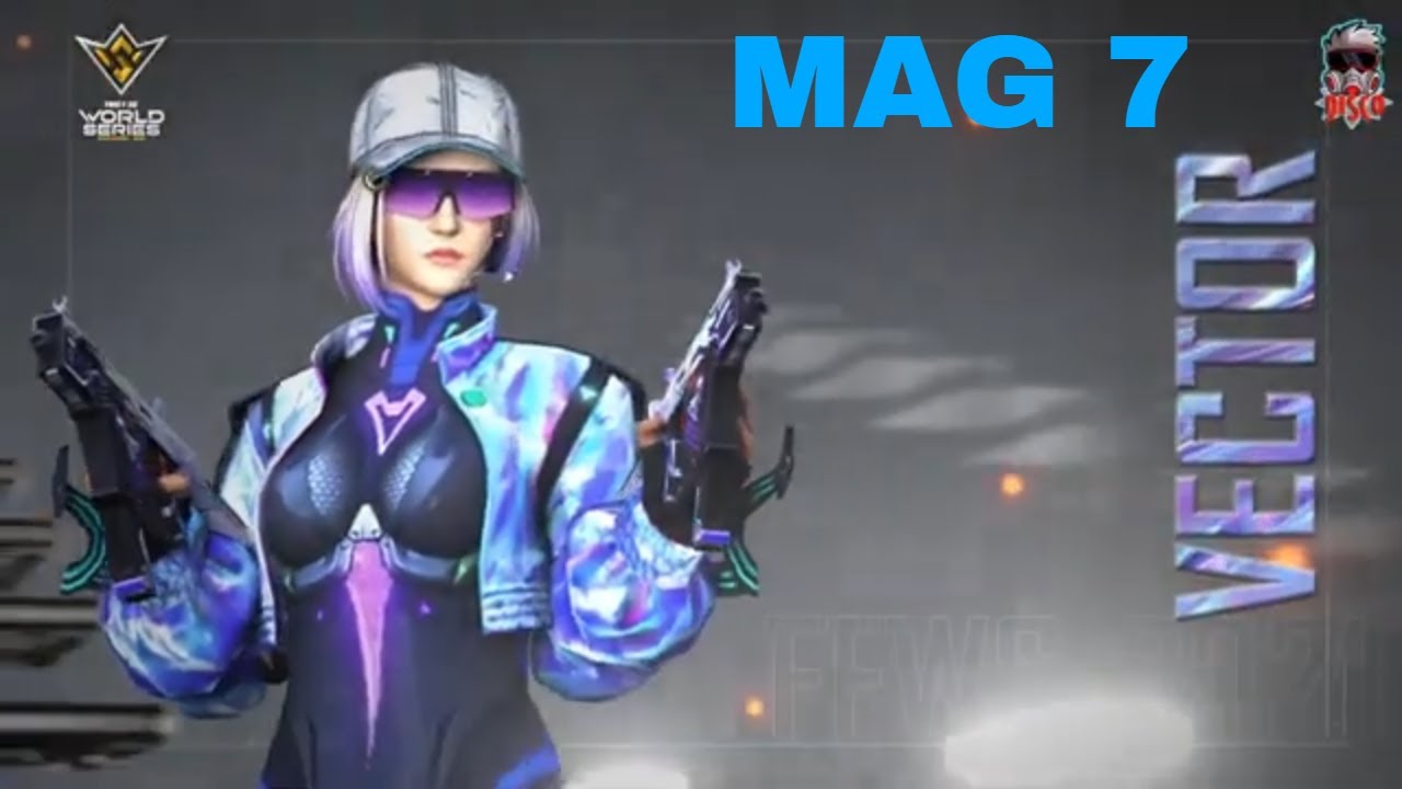FFWS 2021 Gun Skins Vector and Mag 7 Free Fire Latest Gun Skins - Disco FF