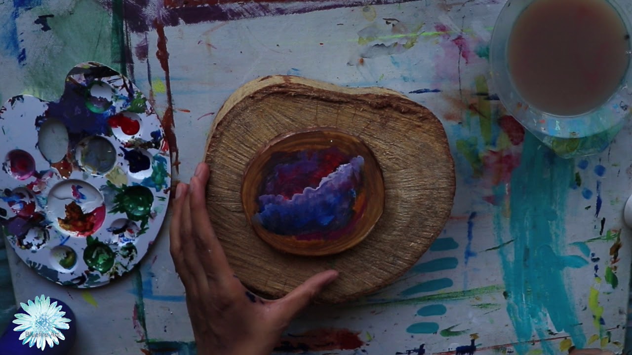 Painted Wooden Coaster DIY