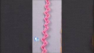 Basic hand embroidery stitch learning 19 Beautiful borderline making #handembrodiery