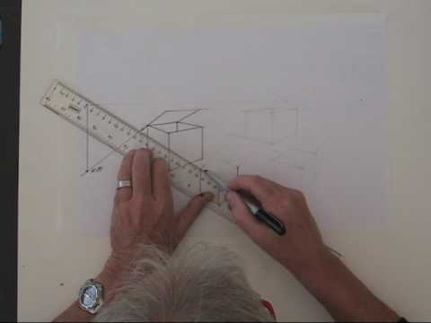 Auxiliary Vanishing Points in an inclined plane in perspective, Lesson 6, Section 2