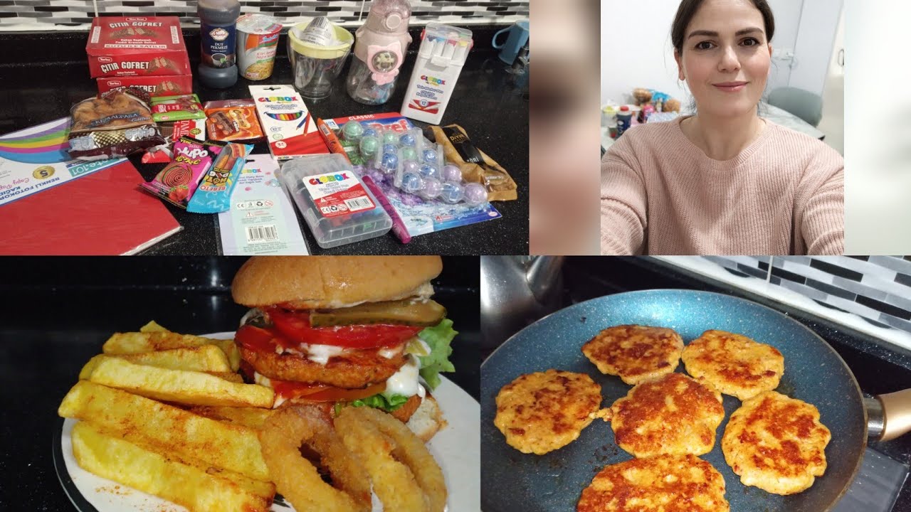 SEBEBİNİ BİLEN YAZSIN 🤔A101 ALIŞVERİŞİ👍BİZE PARAMI DAYANIR 😂#tavukburger #fırınsütlaç 